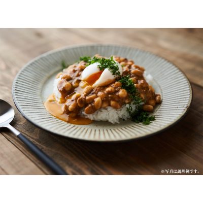 「KOUTA HAPPY FOOD MARKET 北海道産 大豆」を使用したキーマカレー