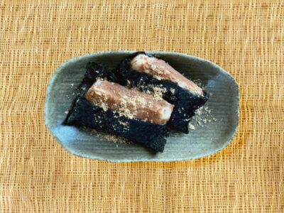 「くるみ黒糖きな粉」を使用したきなこみそ餅のレシピ