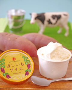 【暑い日にぴったり🌞】勝田駅改札横で味わう限定スイーツ「ほしいもアイス」🍠🍨